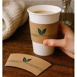 Kraft Coffe Cup Sleeve 8 Oz (100 Units)