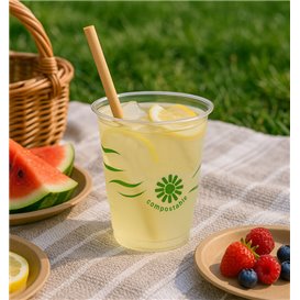 Compostable PLA Cup "Green Spirit" Clear 250ml (1250 Units)