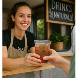 Compostable PLA Cup "Green Spirit" Clear 250ml (1250 Units)