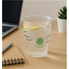 Compostable PLA Cup "Green Spirit" Clear 250ml (1250 Units)