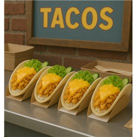 Paper Container Tacos 13,5x2,5x6cm (100 Units)