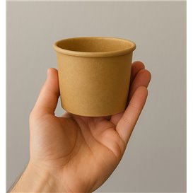 Kraft Cardboard Sauce Cup 100ml Ø7,3cm (1.000 Units)