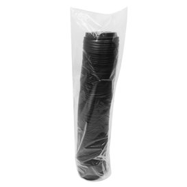 Lid for Paper Cup Hole Black Ø9,3cm (100 Units)