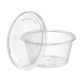 Souffle Cup in PP Plastic with Lid 2Oz/60ml (1.000 Units)