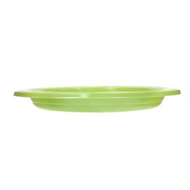 PS Reusable Plastic Plate Flat Lime Green Ø220mm (25 Units)