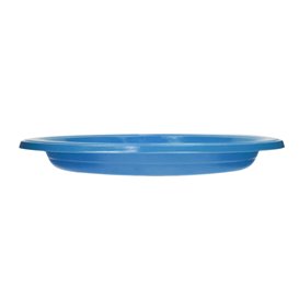 PS Reusable Plastic Plate Flat Dark Blue Ø220mm (300 Units)