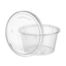 Souffle Cup in PP Plastic with Lid 120ml (1.000 Units)