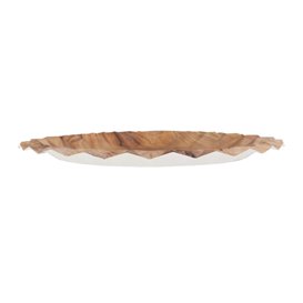 Paper Plate with Wood Print “Bali” Ø23cm 345g/m² (50 Units)