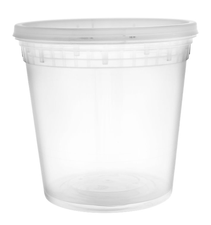Plastic Container in PP with Lid Transparent "Deli Range" 710ml (240 Units) Plastic Container in PP with Lid Transparent "Deli Range" 710ml (240 Units)