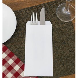 Paper Cutlery Sleeve White 11x24cm (125 Units)