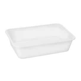 Rectangular Container in PP White 500ml 17,4x11,6x3,5cm (500 Units)