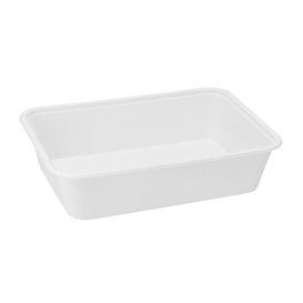 Rectangular Container in PP White 500ml 17,4x11,6x3,5cm (25 Units)