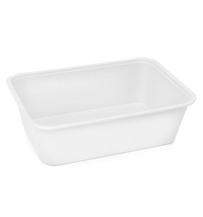 Rectangular Container in PP White 750ml 17x11,5x6,4cm (25 Units) Rectangular Container in PP White 750ml 17x11,5x6,4cm (25 Units)