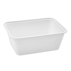 Rectangular Container in PP White 1.000ml 17x11,5x8,2cm (25 Units)
