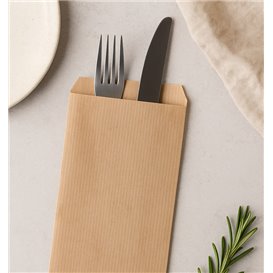 Paper Cutlery Sleeve Laid Kraft 11x24cm (1.000 Units)