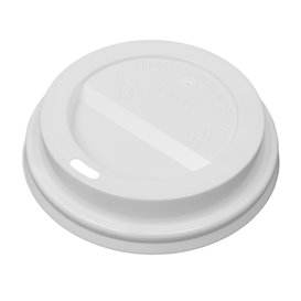 Travel Lid with White Paper Hole Ø9,0cm (1.000 Units)