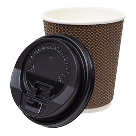 Plastic Lid with Hole PS Black Ø8,0cm (1000 Units) Plastic Lid with Hole PS Black Ø8,0cm (1000 Units)