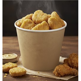 Paper Bucket Kraft 130Oz/3990ml (200 Units) Paper Bucket Kraft 130Oz/3990ml (200 Units)