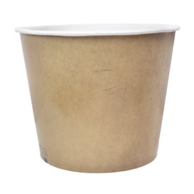 Paper Bucket Kraft 130Oz/3990ml (200 Units) Paper Bucket Kraft 130Oz/3990ml (200 Units)
