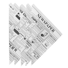 Paper Food Cone Grease-Proof "Times" 24,5cm 100g (100 Units)