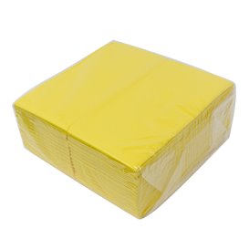 Cutlery Napkin Fold 40x40cm Yellow (60 units)