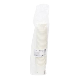 White "Go Green" Paper Cup 4Oz/120ml Ø6,2cm (1.000 Units)