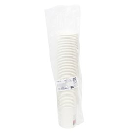 White "Go Green" Paper Cup 8Oz/240ml Ø8,0cm (50 Units)