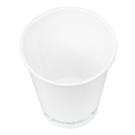 White "Go Green" Paper Cup 9Oz/280ml  (50 Units)
