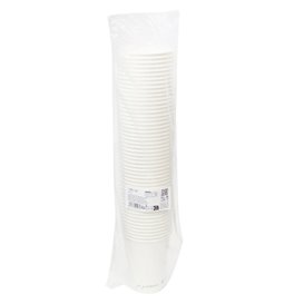 White "Go Green" Paper Cup 12Oz/360ml Ø9,0cm (50 Units)
