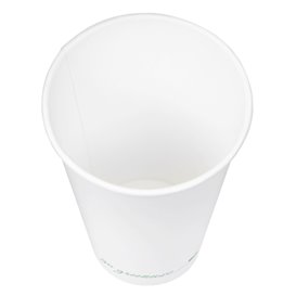 White "Go Green" Paper Cup 16Oz/540ml Ø9,0cm (1.000 Units)