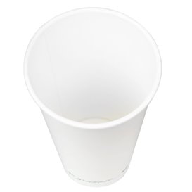 White "Go Green" Paper Cup 20Oz/600ml Ø9,0cm (50 Units)