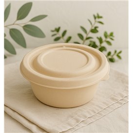 Sugarcane Lid for Bowl Ø13x1,3cm (300 Units)  