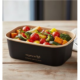 Black Rectangular Container 750 ml 17,3x12,1x5,7cm (300 Units)