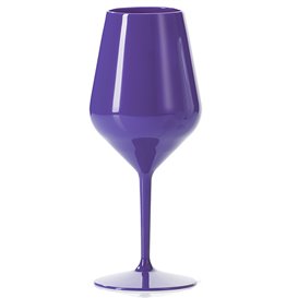 Durable Reusable Purple Tritan Wine Glass 470ml (6 Unit)