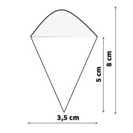 Pine Leaf Cone 8cm (50 Units) 