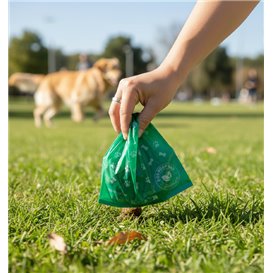 Bag for Dog Waste 100% Biodegradable 20x33cm (100 Units)