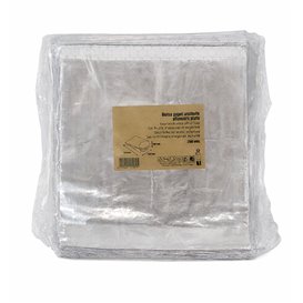 Paper Burger Bag Aluminum Grease-Proof Silver 22,3+5x20cm (250 Units)