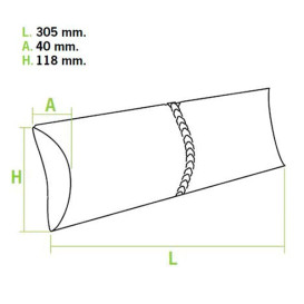 Paper Baguette Container Kraft Easy Opening (500 Units)