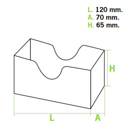 Paper Sandwich Container Kraft (1000 Units)