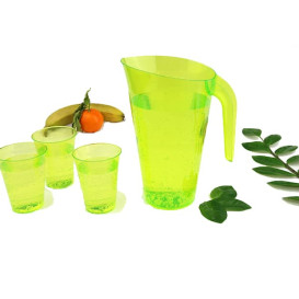 Plastic Jar PS Reusable Green 1.500 ml (1 Unit)