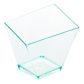 Plastic Tasting Cup PS "Irregular" Water Green 5,6x5,6cm 