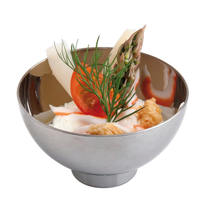 Tasting Plastic Bowl PS Silver 6,7x3,5cm 72ml Tasting Plastic Bowl PS Silver 6,7x3,5cm 72ml