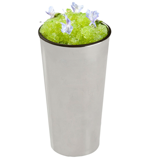 Plastic Tasting Cup Mini Collins Glass PS Silver 3,5x9cm 60ml 