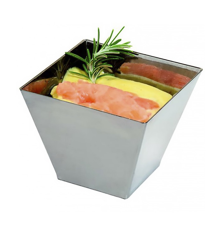 Tasting Plastic Bowl PS Silver Small Size 5x5x4,5cm Tasting Plastic Bowl PS Silver Small Size 5x5x4,5cm