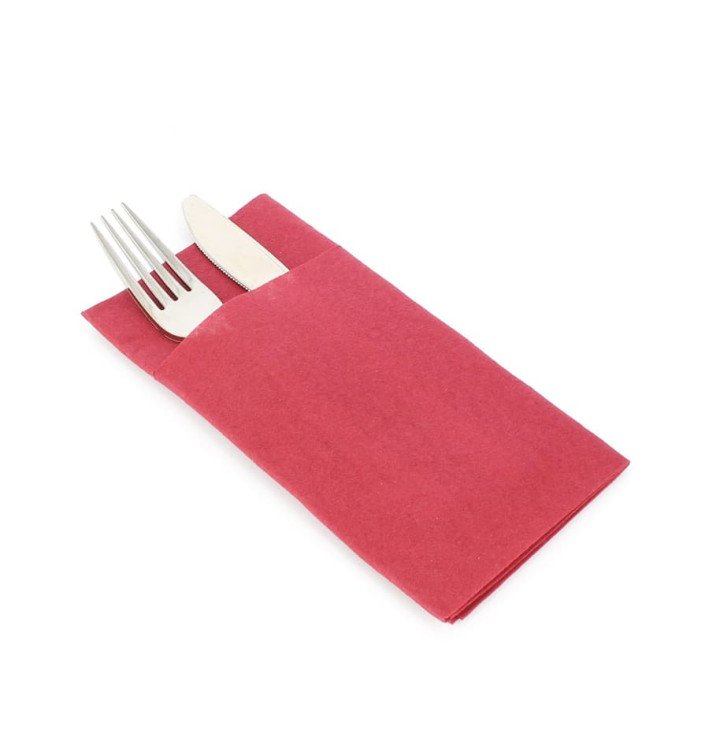 Pocket Fold Airlaid Napkins "Kanguro" Burgundy 40x40cm Pocket Fold Airlaid Napkins "Kanguro" Burgundy 40x40cm