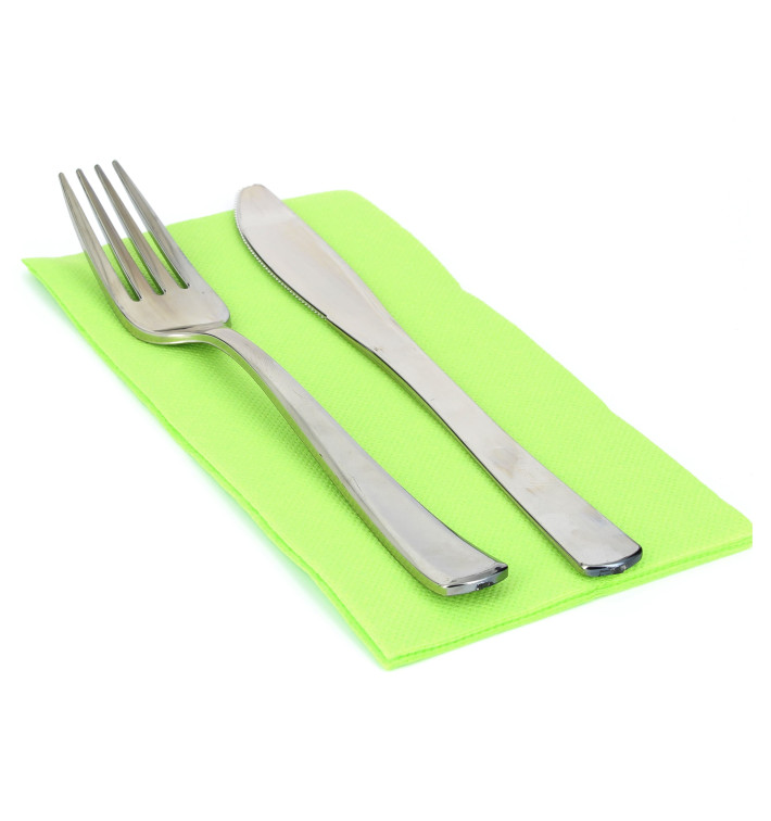 Paper Napkin Double Point Pistachio 1/8 40x40cm Paper Napkin Double Point Pistachio 1/8 40x40cm