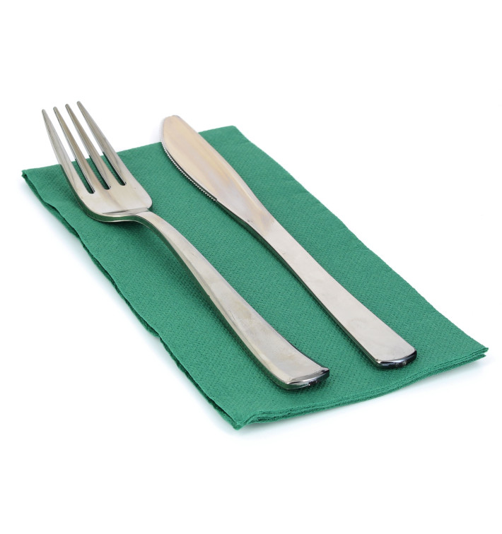 Paper Napkin Double Point Green 1/8 40x40cm Paper Napkin Double Point Green 1/8 40x40cm