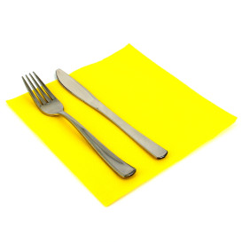 Paper Napkin Double Point Yellow 40x40cm 