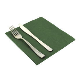 Paper Napkin Double Point Green 40x40cm 