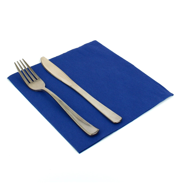 Paper Napkin Double Point Blue 40x40cm 